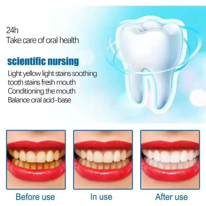Teeth Whitening Essence Powder Clean Oral Hygiene Whiten Teeth Remove Plaque Stains Fresh Breath Oral Hygiene Dental Tools Set