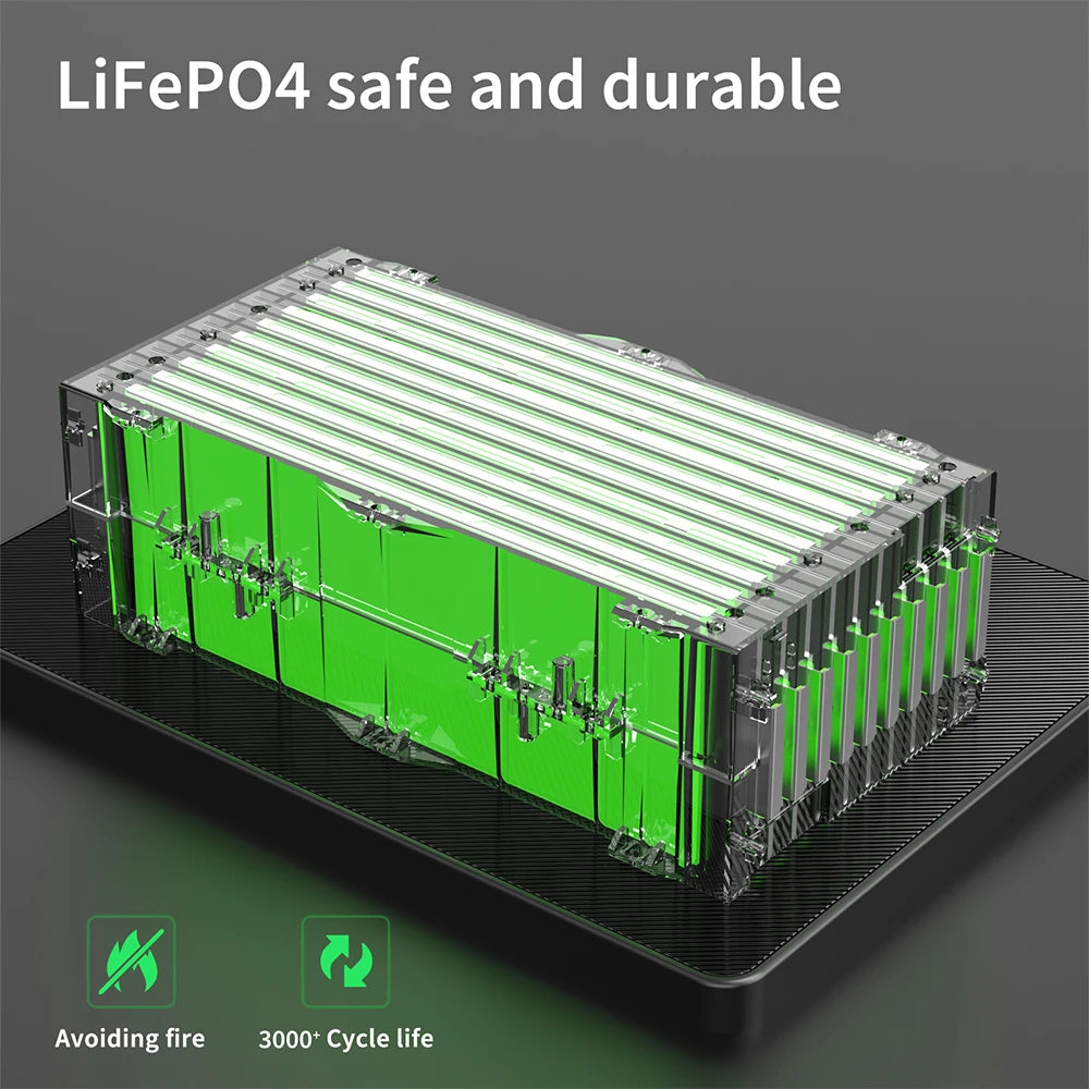 Portable Power Station 1800W 320000mAh AC 220V LiFePo4 Battery Power Bank Outdoor Power Supply Home Emergency Power