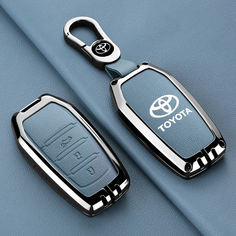 Car Remote Key Case Cover For Toyota CHR Hilux Fortuner Land Cruiser 200 Camry Corolla Crown RAV4 Highland Keychain Accessories
