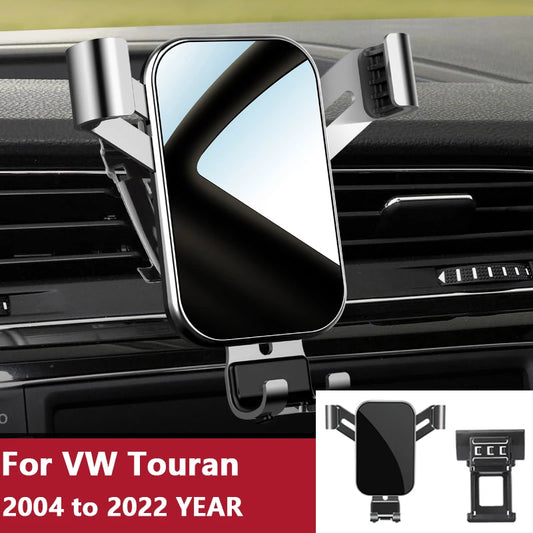 For Car Cell Phone Holder Air Vent Mount GPS Gravity Navigation Accessories for Volkswagen Touran 2004 to 2022 YEAR