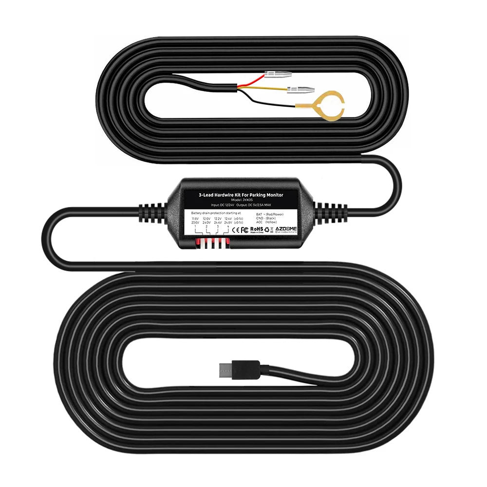 LINGDU Dash Cam D100 3K Dash Car Camera Built-in GPS Wi-Fi 24H Parking Motion Car Camera Night Vision Car DVR EN Voice Control