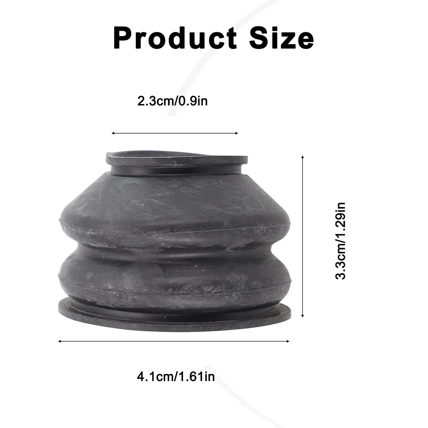 2Pcs Universal Tie Rod End And Ball Joint Dust Silicone Boots Cover 2288 23*33*41MM Clip-On Black  Ball Joints Accessories