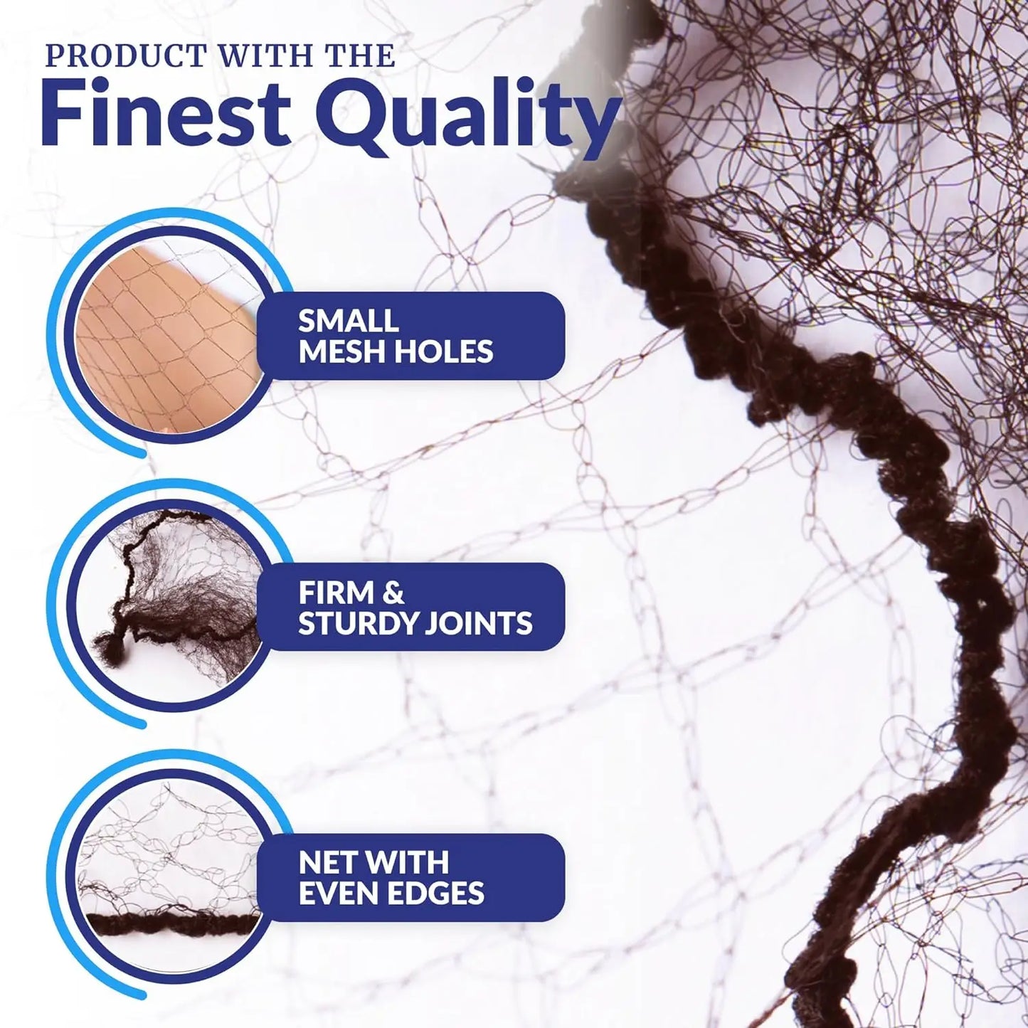 Hair Net 50 Pcs, 24 Inches Hair Nets Elasticity Invisible Elastic Mesh for Food Service, Ballet Bun, Sleeping, Women and Wig