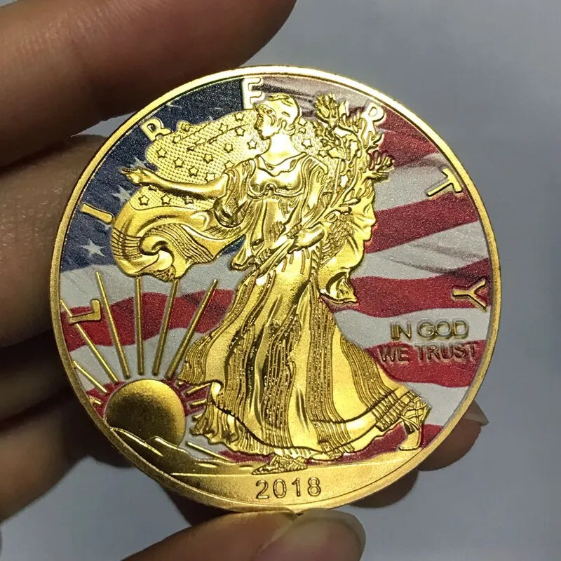 2011-2023 The US Statue Of Liberty Challenge Coins Painted America Collectible 1oz Fine New Year Gift Exquisite Collection