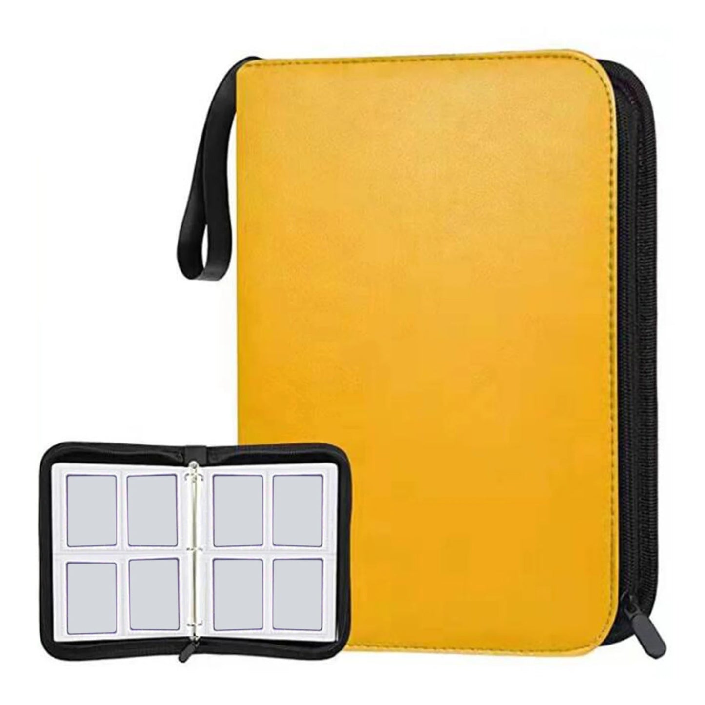Durable 400 Double Sided Album Holder Organizer Display Gathering Card Toy Zip 400 Cards Album Display Holder for Sports Cards