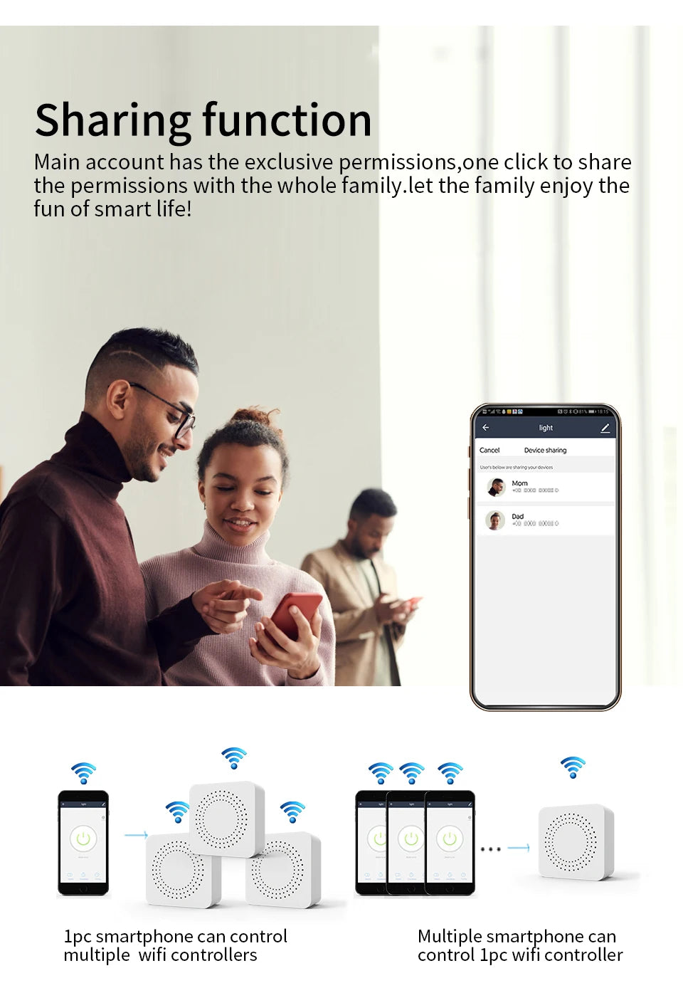QNCX Tuya WiFi Smart Switch 16A Support 2-Way DIY Switches Timer Module Support Alexa Google Home Alice Voice Control Smart Life