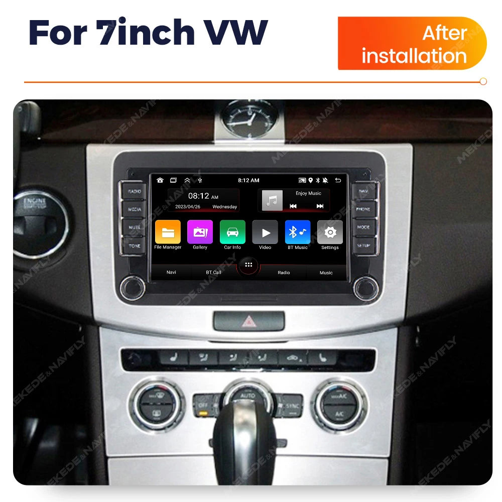 7/8/9" Android13 BT GPS Car Multimedia Radio for Volkswagen VW Golf 5 6 Polo Passat B6 B7 CC Skoda Jetta Tiguan Touran GOLF POLO