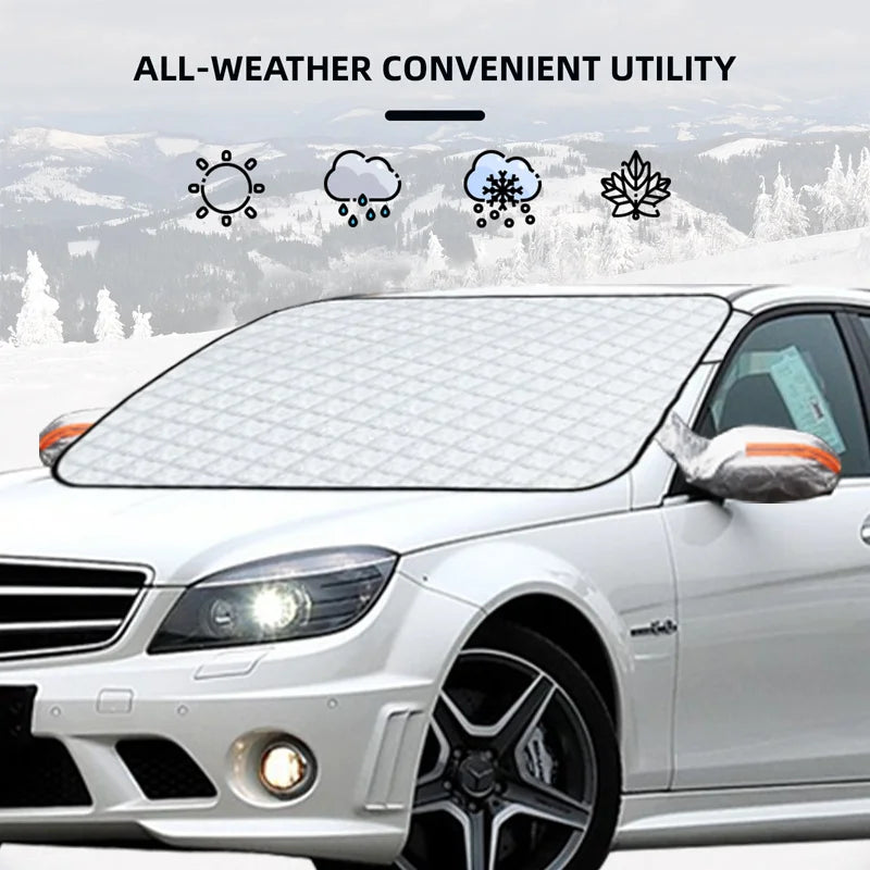 Magnetic Car Windshield Snow Cover Winter Ice-Frost Guard Sun Shade Protector For Mercedes Benz C180 C200 C250 W204 Accessories