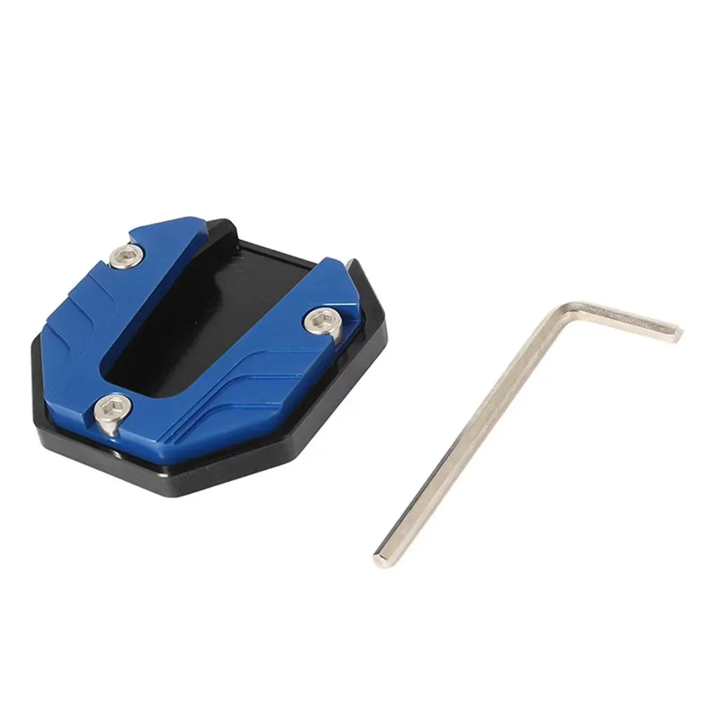 Motorcycle Kickstand Pad Anti-skid Enlarger Base Support Extension Enlarger Scooter Moped Foot Pad CNC Aluminum Alloy