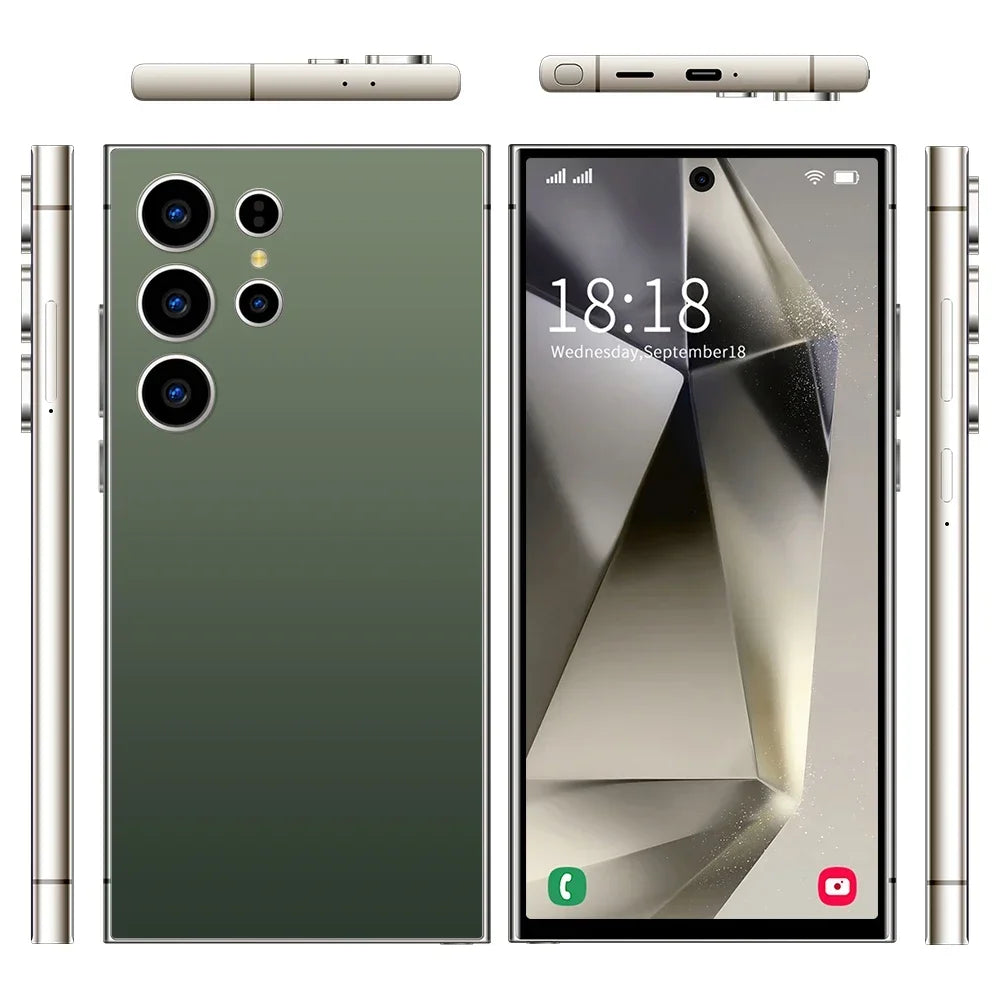 2025 New Hot S25 Ultra Original Intelligent 5g Dual Card Dual Standby Android 14 System 8000mah Battery Global Version
