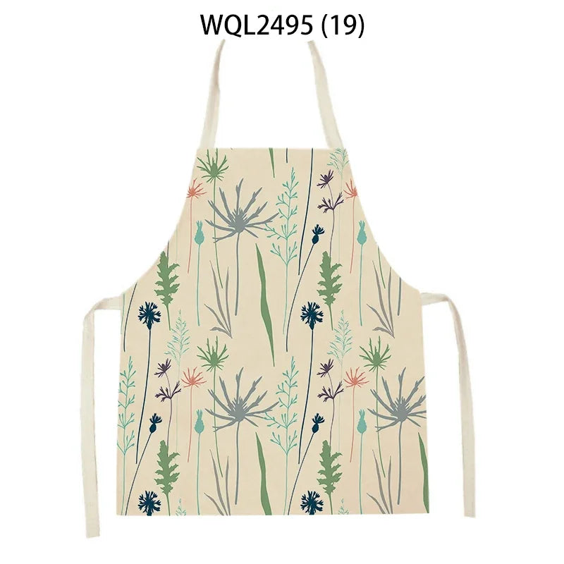 Plant Apron Kids Apron Kitchen Household Item Aprons Adult Hair Pinafore Custom Logo Kitchen Supplie Tablier Aprons 55-68cm