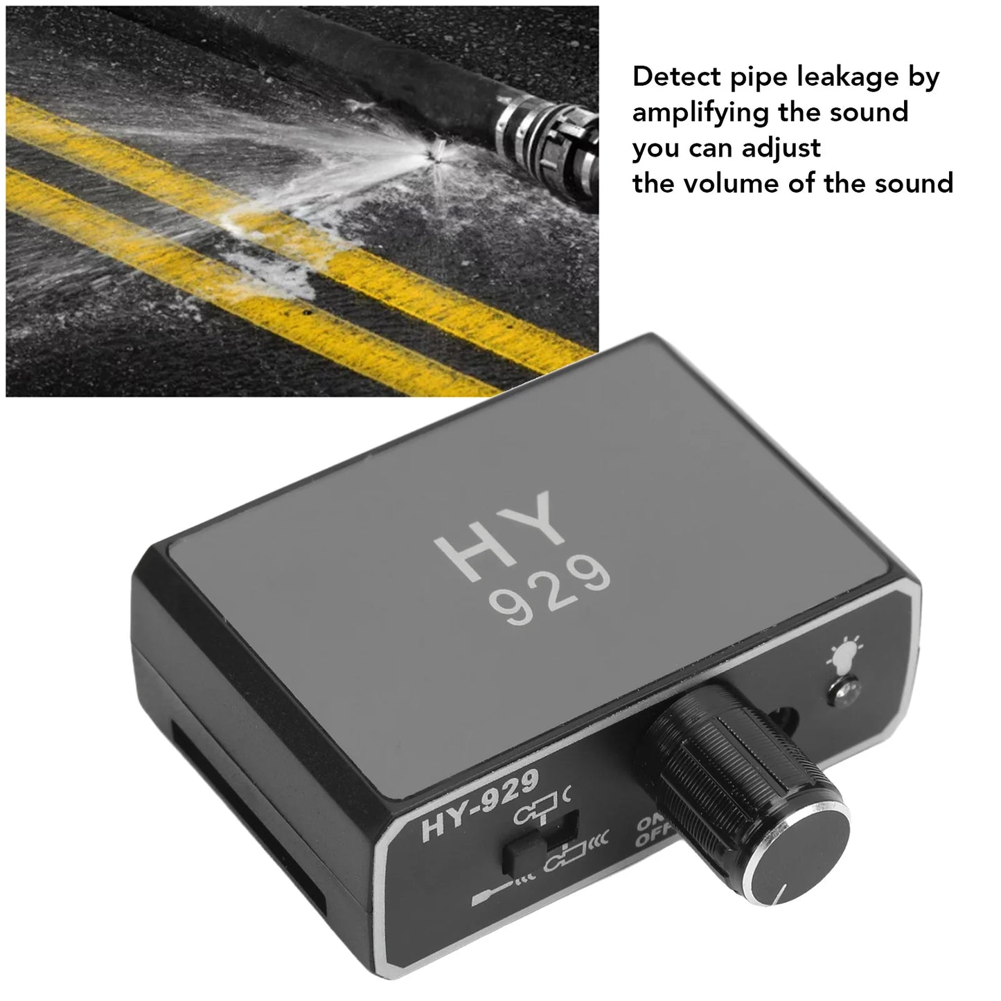 Underground Water Pipe Leakage Detector Enhanced High Strength Sound Intensifier AC100‑240V for Site Construction