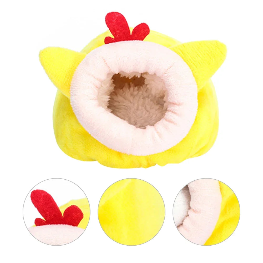 Hamster House Guinea Pig Hamster Cotton House Pet Bed House Small Animal Nest Winter Warm For Rodent/Guinea Pig/Rat/Hedgehog