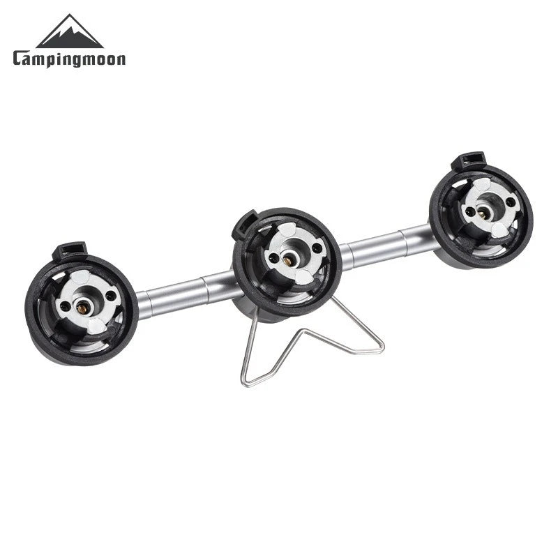 CAMPINGMOON 3 in 1 Butane Adapter Extension Hose Split Furnace Adapter Gasagnetic Suction Head Connector for Camping CAMPINGMOON