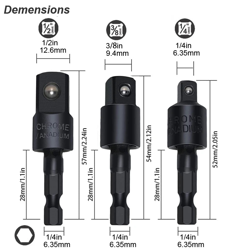 Clearance_Right Angle Drill Attachment Impact Grade Power Hand Tool Driver Rotatable Socket Adapter Extension Set Screwdriver Ho