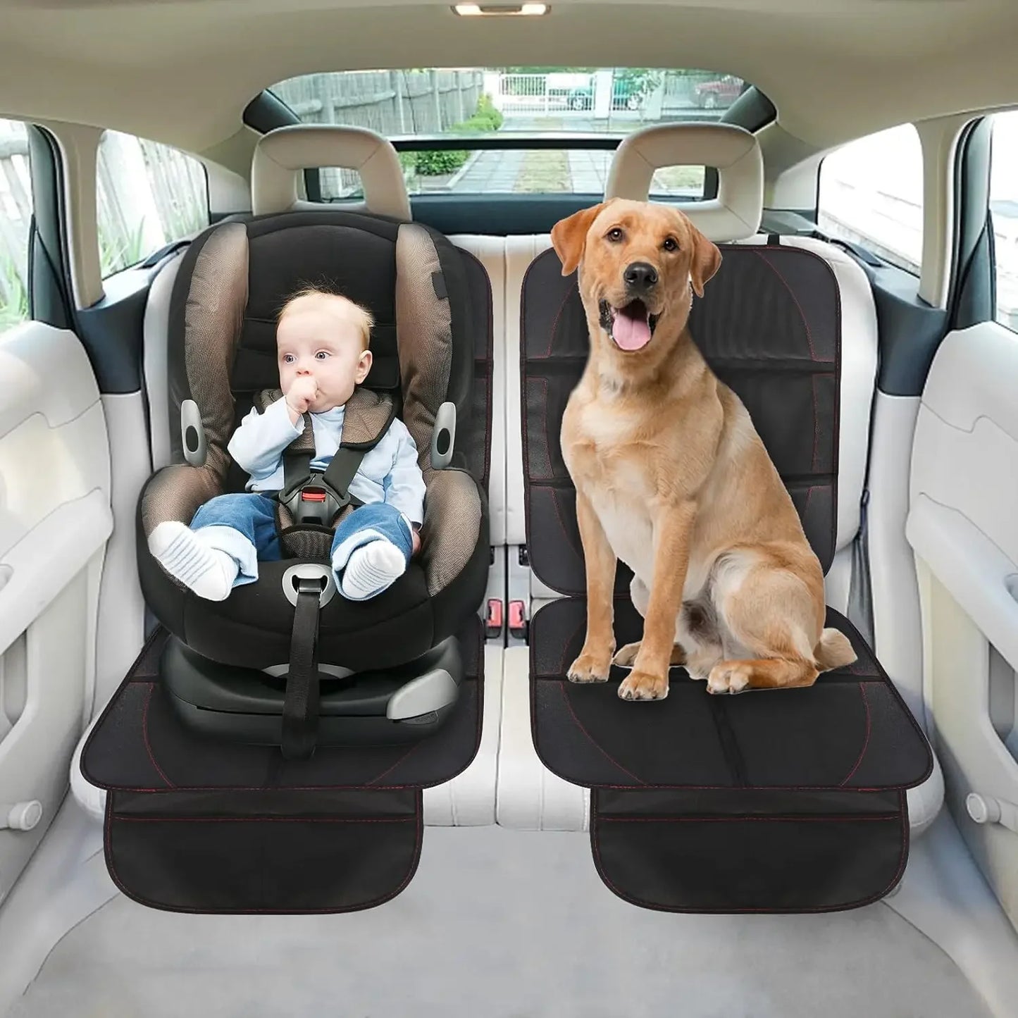 Universal Car Seat Cover Protector for Child Safety Anti-Scratch Mat Pad Waterproof Car Oxford Cushion Auto Rear Seat Protection