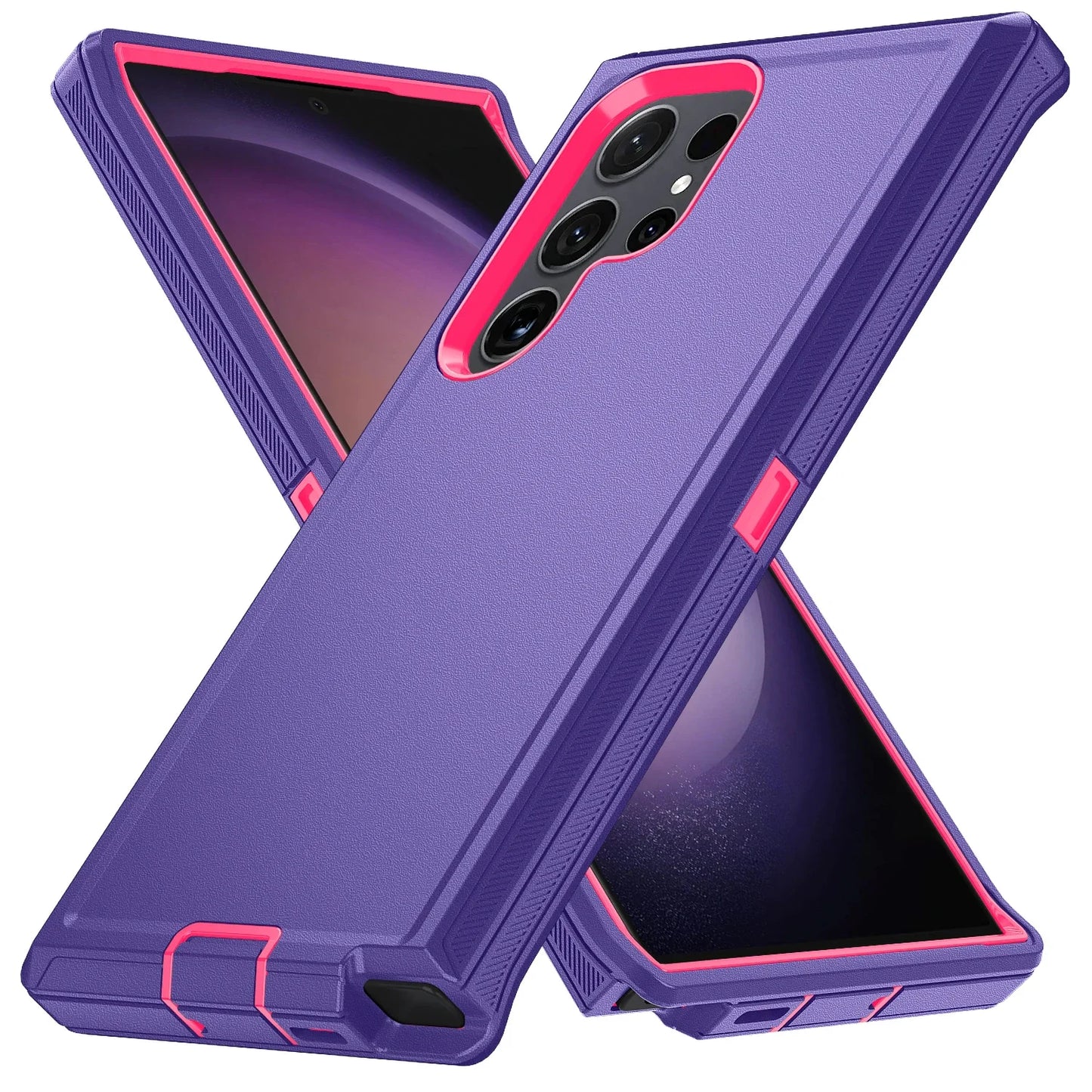 3IN1 Ott Defender Series Box for Orginal Samsung Galaxy S25 S24 S23 S22 S21 S20 FE Plus Ultra Note 20 Armor Shockproof Case