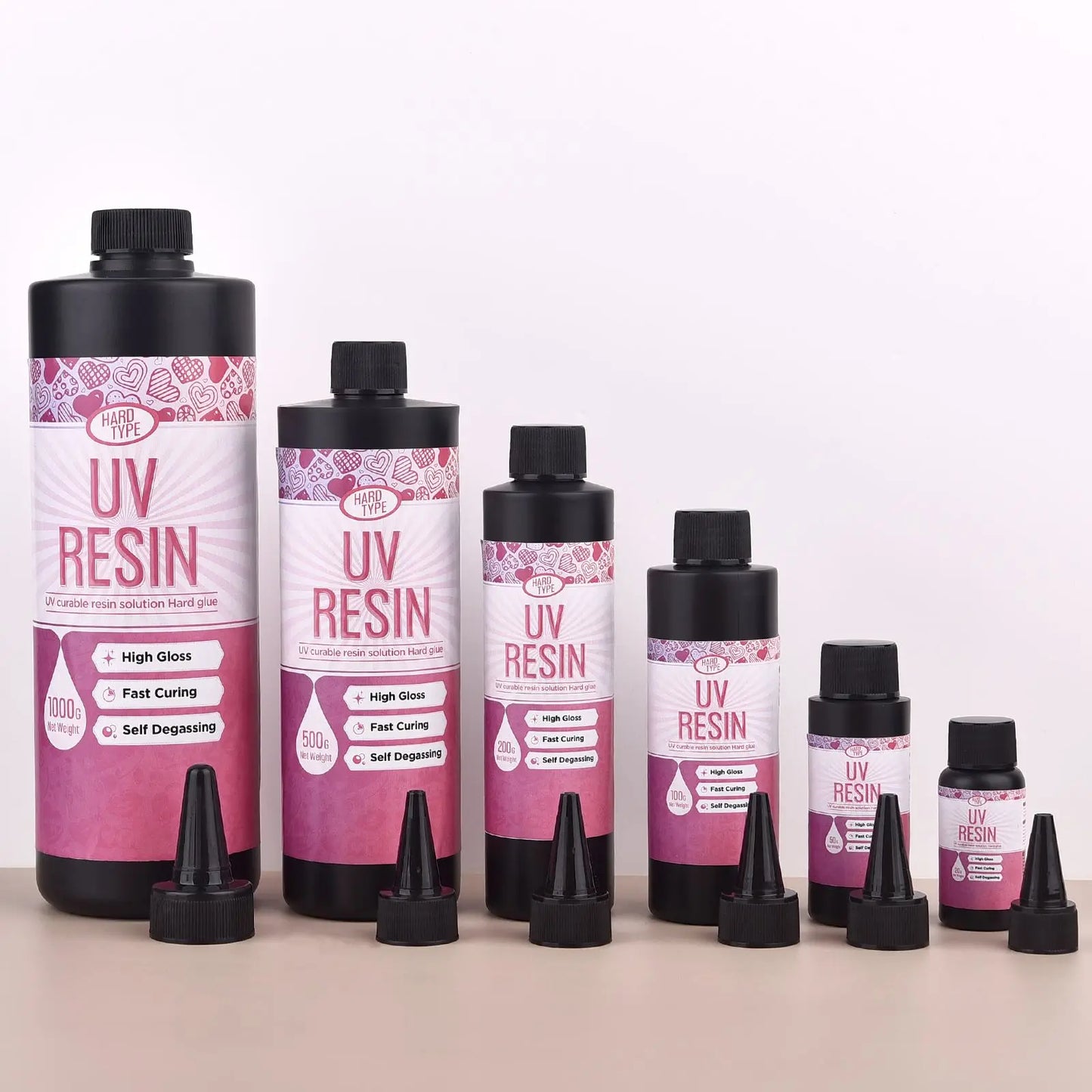 20g/50g/100g UV Epoxy Resin Glue DIY Jewelry Making High Transparency Fast Drying High Hardness Glue UV Lamp DIY Craft Decor