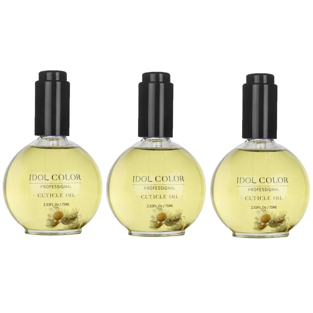 IDOL COLOR Cuticle Oil, 2.56 FL Oz, Repairs and Restores Cuticles - Organic Spa Treatment - For Stronger, Healthier Nails