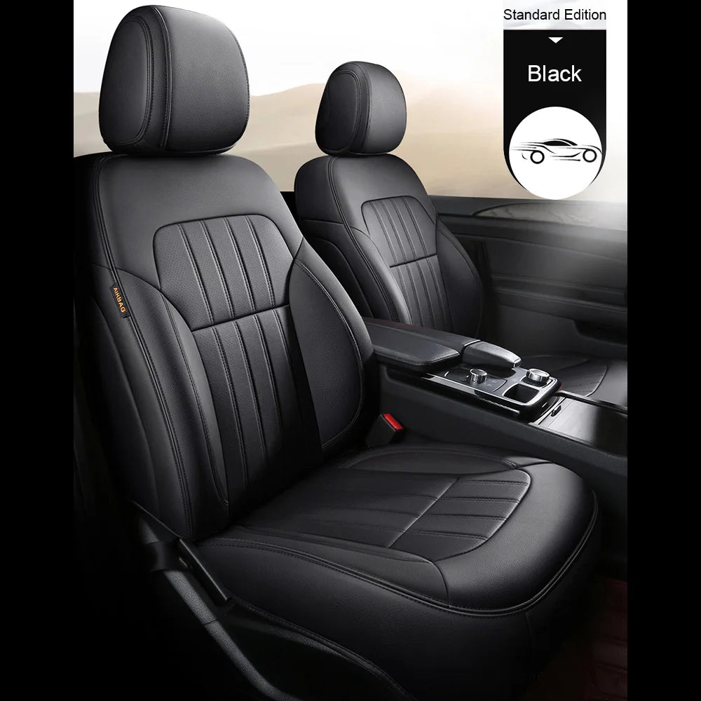 For Land Rover Range Rover Velar 2017 2018 2019 2020 Faux Leather Custom Car Seat Covers Full Set Interior Protector Accessories