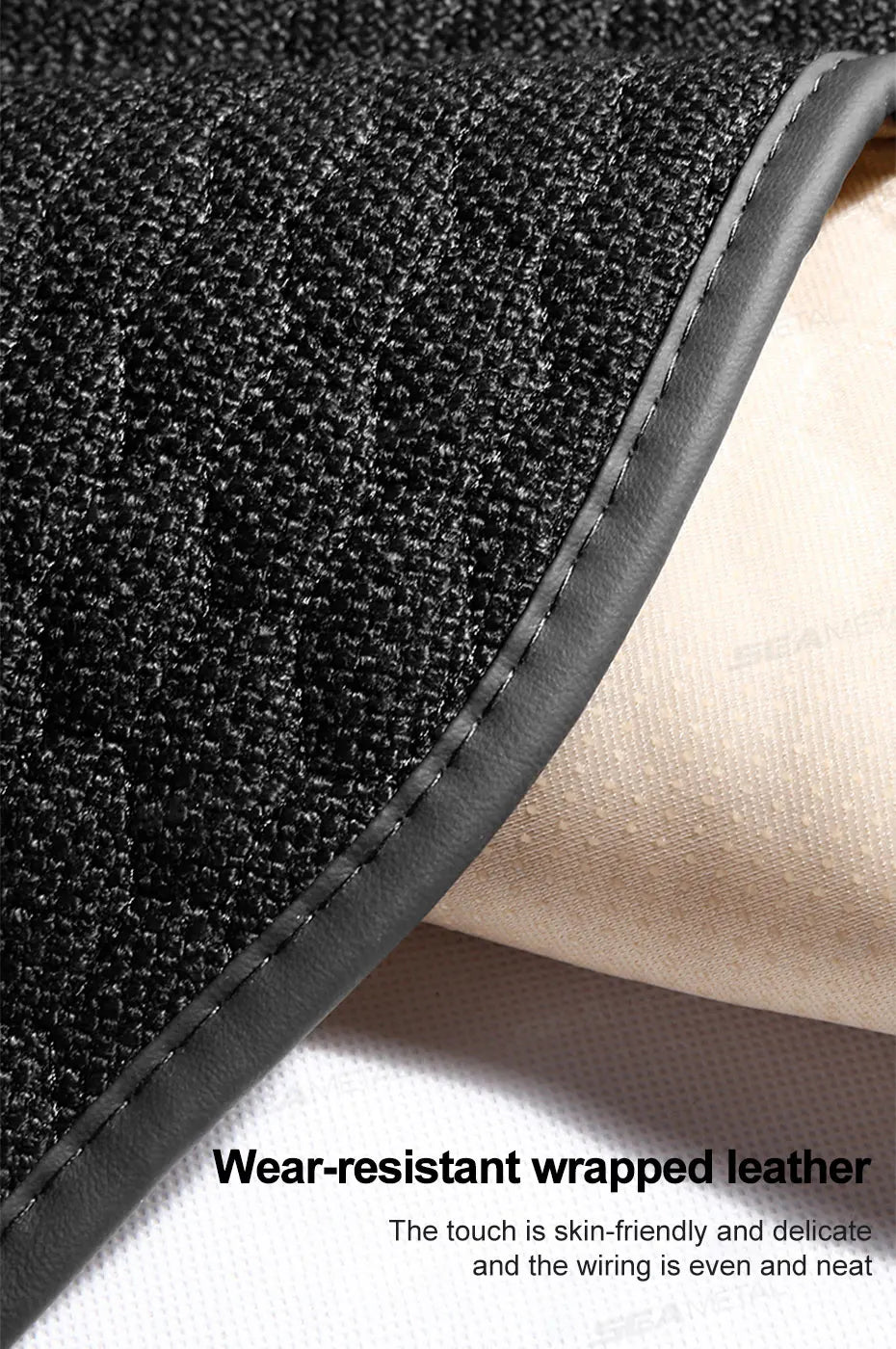 SEAMETAL Four Seasons Car Seat Cover Front Rear Car Seat Cushion Airbag Compatible Seat Protector Breathable Car Accessories