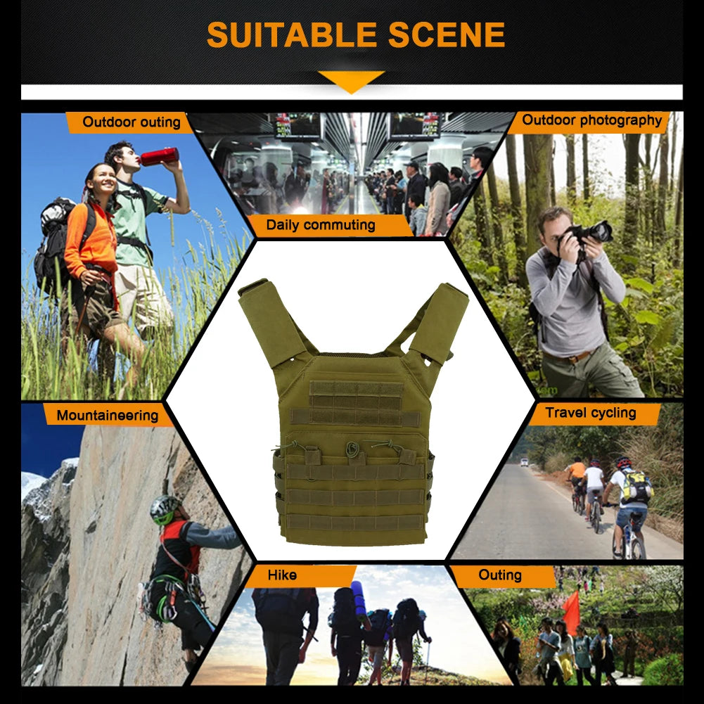 New Tactical Vest JPC Quick Release Buckle Triple Magazine Pouch Hunting Carrier Airsoft Accessory MOLLE Army CS Game Vest Gear