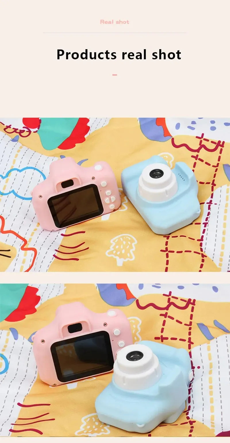Children's Camera HD 1080P Screen Camera Video Waterproof Toy 8 Megapixel Kids Cartoon Cute Camera Outdoor Photography Toys