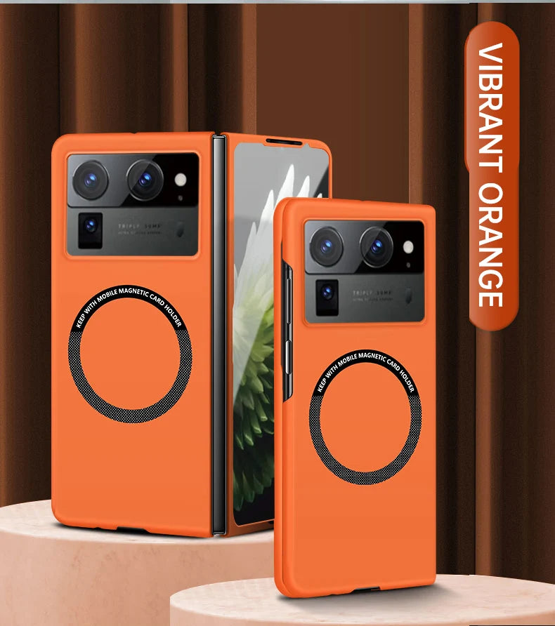For Tecno Phantom V Fold 2 Luxury magnetic wireless phone case Skin-friendly Mobile cover Non-Slip Shockproof Bumper Funda