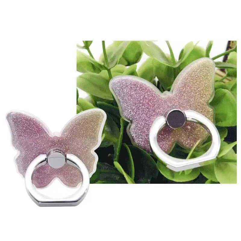 Universal Beautiful Butterfly Mobile Phone Handle Holder Suitable Mobile Phone Ring Holder Mobile Phone Holder Socket