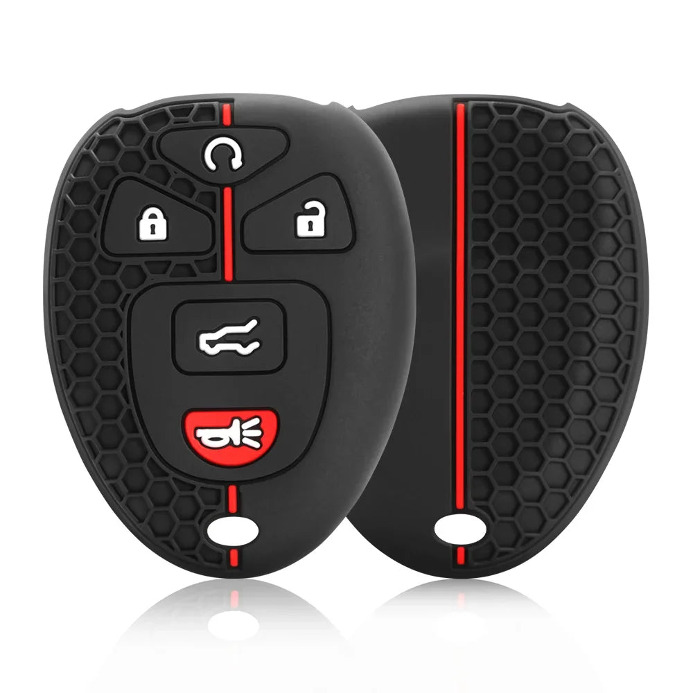 Silicone Remote Car Key Cover For Chevrolet Tahoe Suburban Gmc Yukon For Cadillac Escalade Car Key Case Protector Accessories