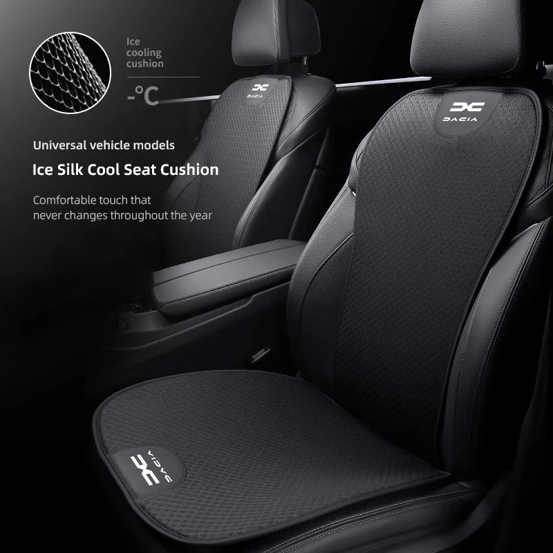 Car Ice Silk Seat Cushion Seat Covers For Dacia Duster Logan Spring Sandero Jogger Backrest Mat Rear Seat Cushion Car Interior ﻿