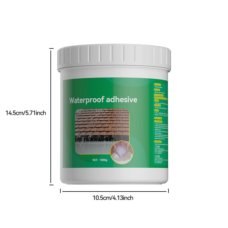500ml Waterproof Coating Sealant Agent Transparent Invisible Paste Glue With Brush Adhesive Repair Home Roof Bathroom