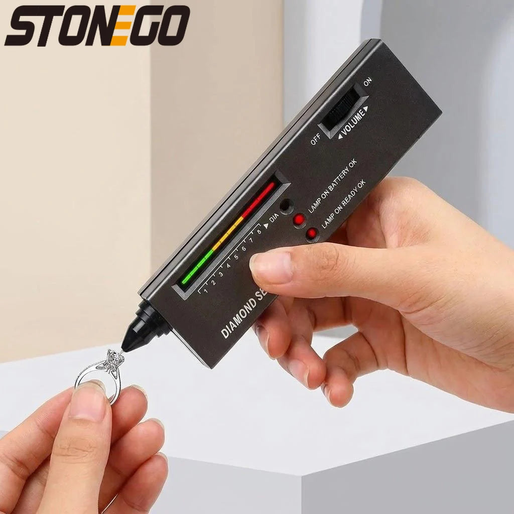 Portable Diamond Tester LED Indicator Gemstone Selector Tool Accurate Reliable Jewelry Jade Ruby
