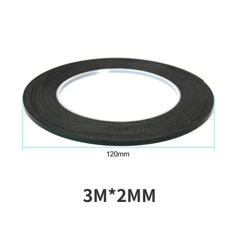 300CM Green Membrane Foam Black Double Sided Tape Non-marking Ultra-thin Waterproof Resistant Tape for Mobile Phone Repair