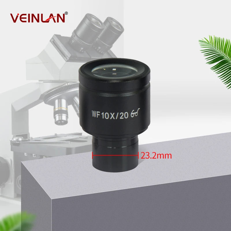 Bioscopic microscope eyepiece, Wf5X, Wf10X, Wf15X, Wf16X, Wf20X, Wf25, installation size 23.2 millimeters.