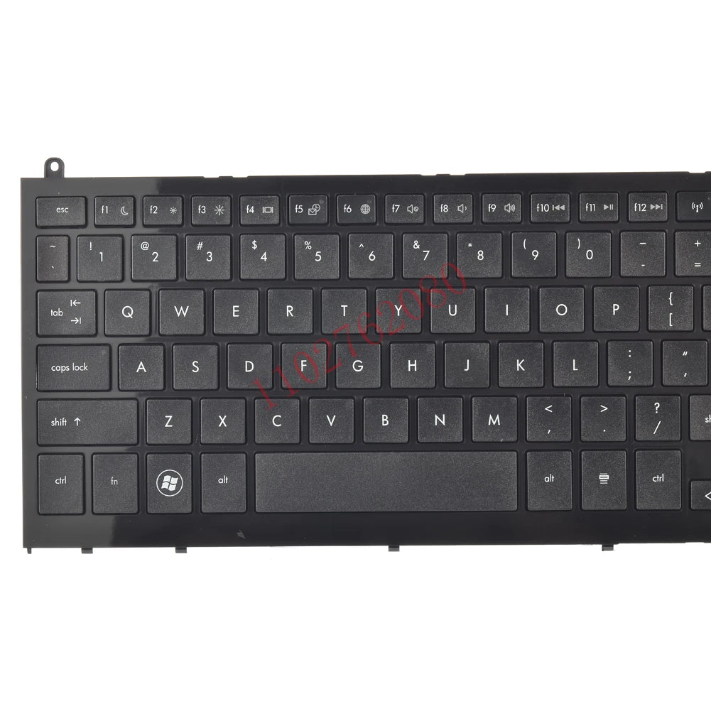Laptop Keyboard with Frame Compatible for HP PROBOOK 4520 4525 4520S 4525S Black US V112130AS1 90.4GK07.S03 BBDUTA4LWZ700H