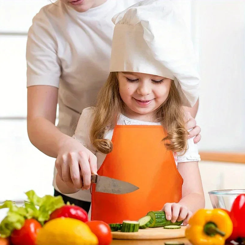 30pcs Kids Non-woven Fabric Apron Class Craft Art Painting Children Apron Disposable Safety Cleaning Apron Student Drawing Bib