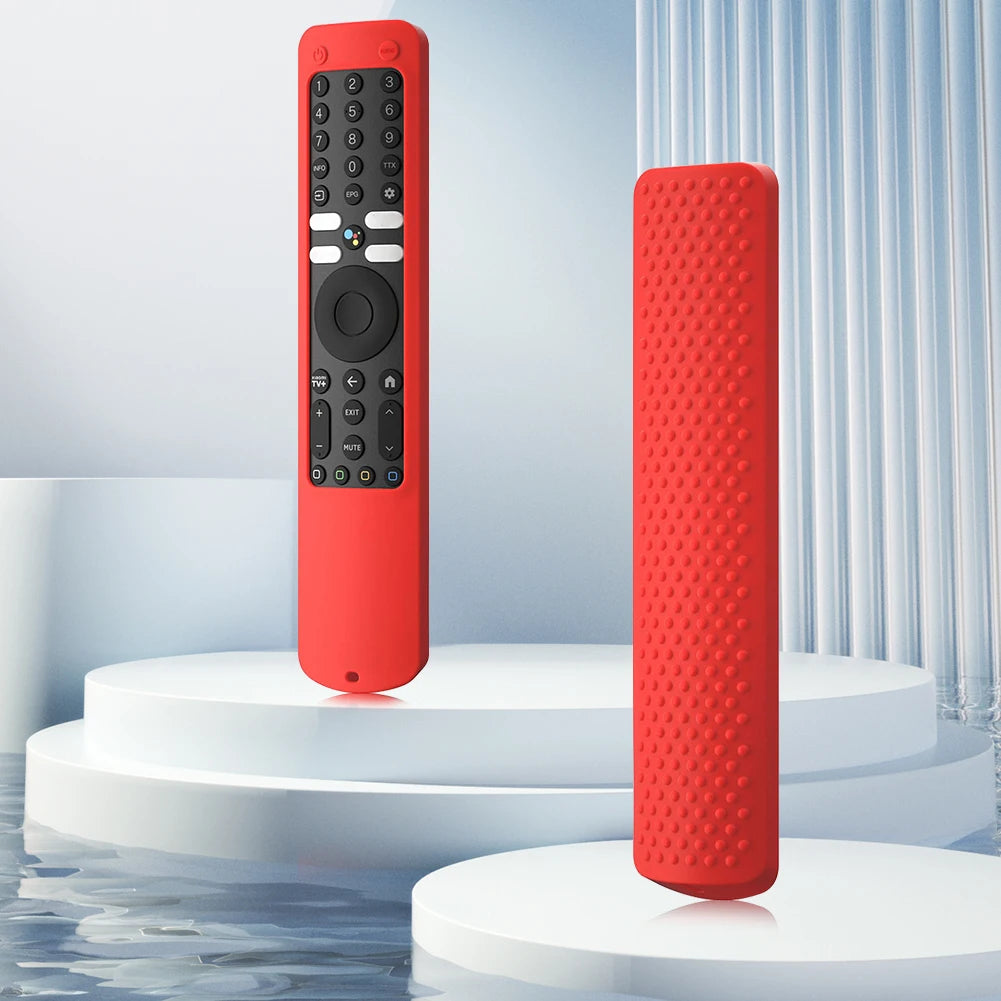 Silicone TV Remote Cover Anti-Drop Protective Case Anti-Scratch Protective Skin Sleeve with Anti-lost Lanyard for Xiaomi XMRM-ML