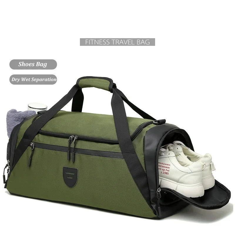 40L Sport Fitness Bag Dry Wet Separation Gym Bags for Men Women Outdoor Hiking Camping Travelling Yoga Fitness Bags