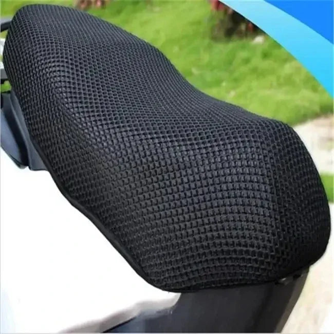Motorcycle 3D Mesh Fabric Anti-skid Pad Scooter Seat Electric Bike Seat Cover Summer Breathable Covers Cushion Net Cover New