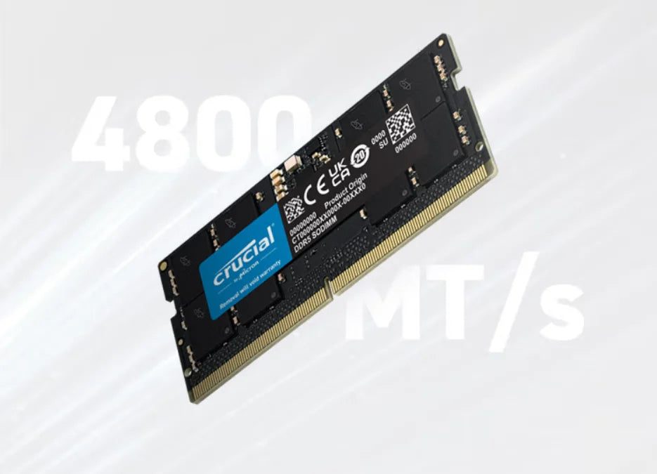 Crucial DDR4 8GB 16GB 3200MHz SODIMM RAM  CL22& DDR5 SODIMM 16GB 32GB 5600MHz CL46 Notebook Memory