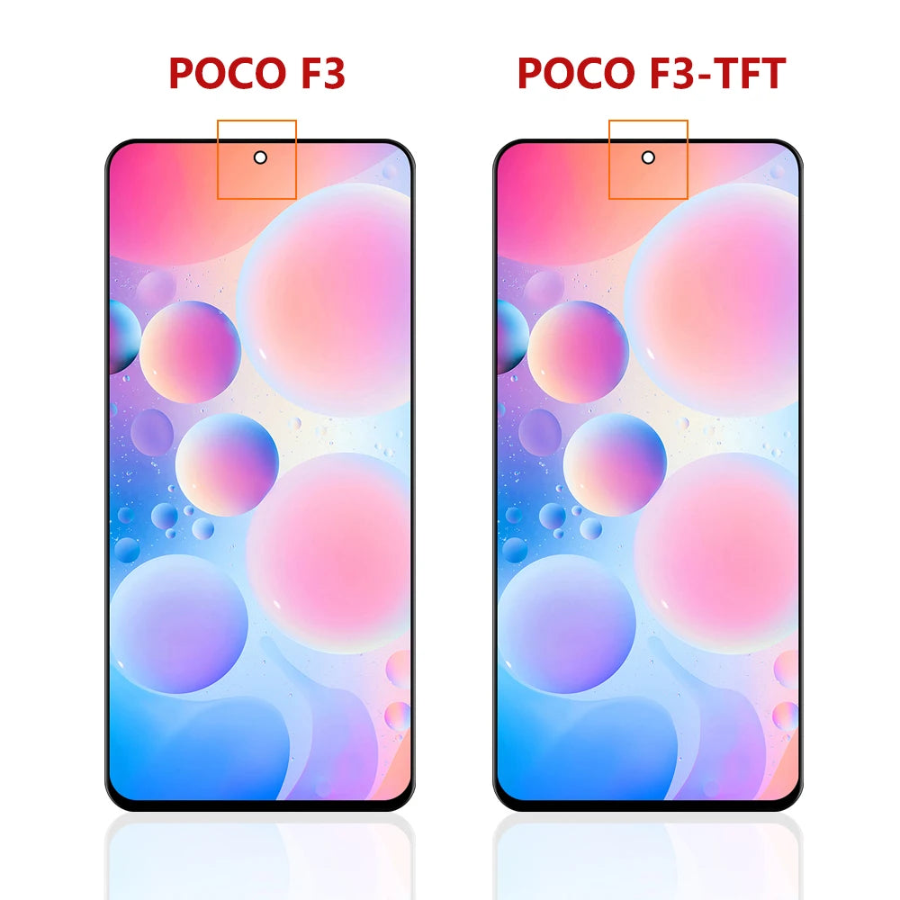 6.67''For Xiaomi Poco F3 For Mi PocoF3 M2012K11AG LCD Display Touch Screen Digitizer Assembly Replacement