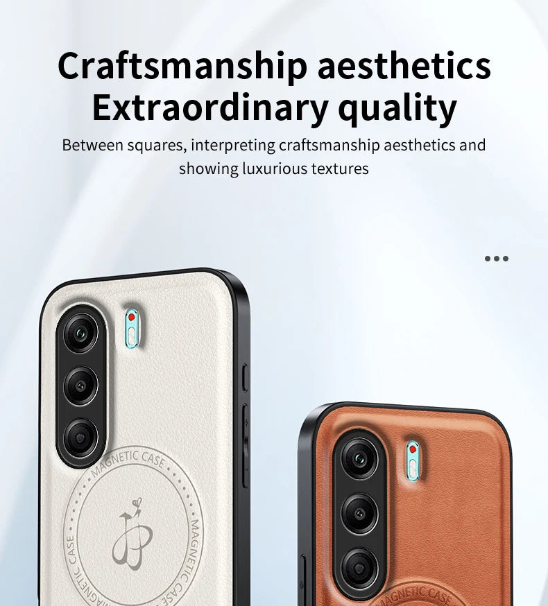 For Tecno Camon 40 Pro 4G 5G Magnetic Wireless Charging Leather Phone Case Shockproof Silicone Lens Protect Cover Cases Bracket