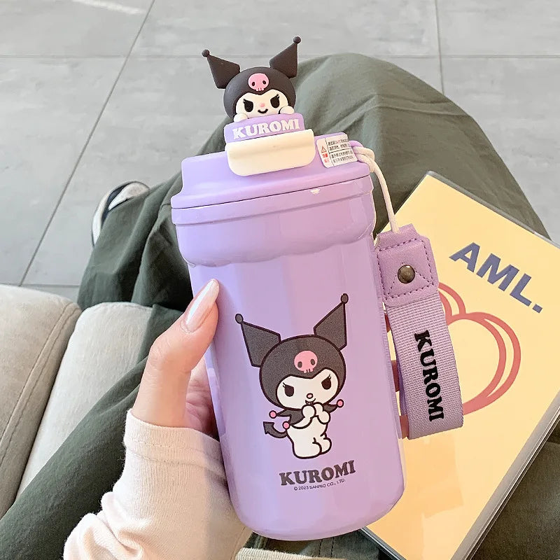 Cute Cartoon Children Insulated Cup With High Appearance 304 Stainless Steel Large Capacity Student Children Portable Water Cup