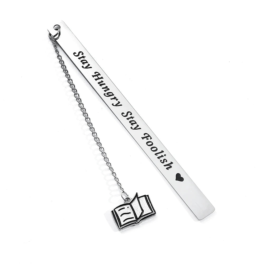 Cultural and creative minimalist text bookmark, compact and portable student birthday gift or Teacher's Day gift.