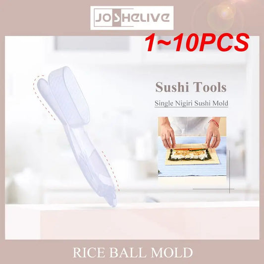 1~10PCS Sushi Mold Tool Rice Press Kitchen Bento Accessories Sushi Mat Rice Ball Making Machine Sushi Rice Ball Mold