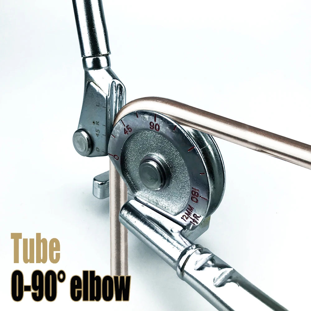 180 ° Heavy Duty Tube Bender 12mm/1/2'' O.D.TUBING 0-180 Degrees Pipe Bender and Tube Bending Manual Machine Tools