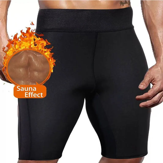 Men's Sauna Sweat Pants Tummy Tuck Sweat Shaping Pants Tight Fat Burning Slimming Shorts Weight Loss Slimming Bundle Pants