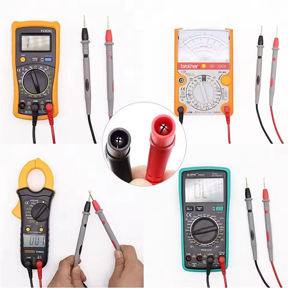 1000V 20A 10A Universal Digital Multimeter Probe Test Leads Pen Tip For Multimeter Feelers Multimeter Wire Cable