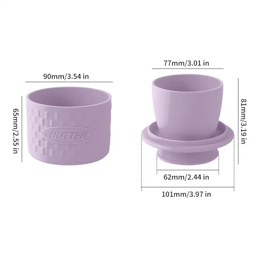 French Butter Crock For Counter With Lid Spreadable Butter Silicone Bell Style Butter Jar Butter Dish Butter Keeper Holder Jar
